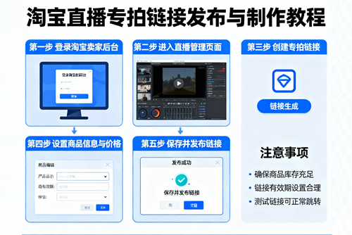 淘宝直播专拍链接制作教程