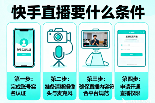 快手直播条件
